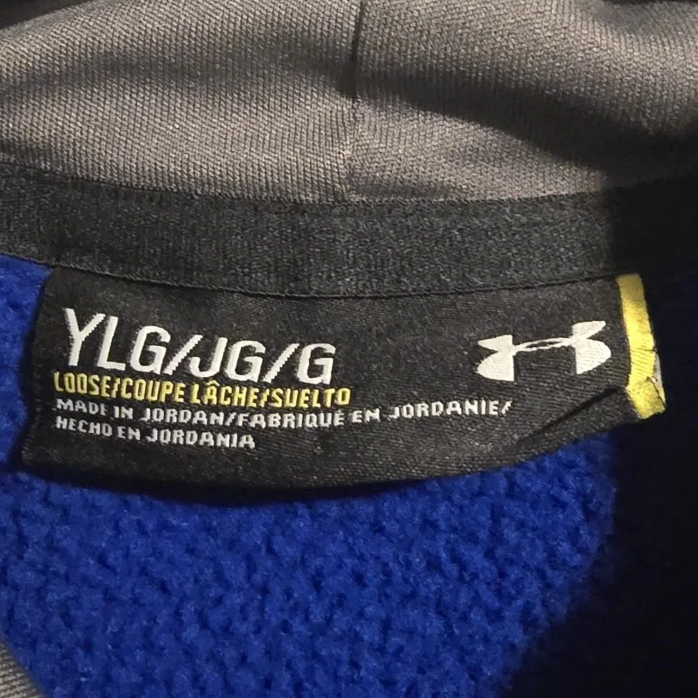 Under Armour Blue and‎ Gray Hoodie Sweatshirt - Picture 3 of 6